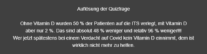 Quizfrage Vitamin D – das Herbst- und Wintervitamin-Antwort