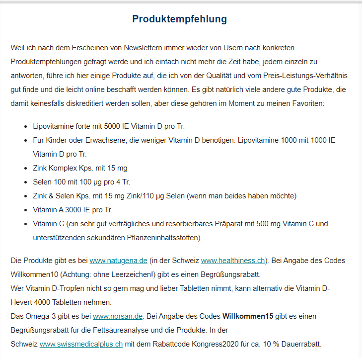 Produktempfehlung