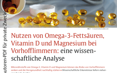 Nutzen von Omega-3-Fettsäuren, Vitamin D und Magnesium bei Vorhofflimmern