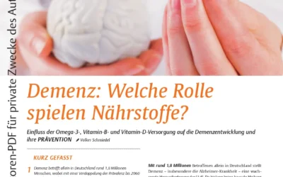 Demenz: Welche Rolle spielen Nährstoffe?