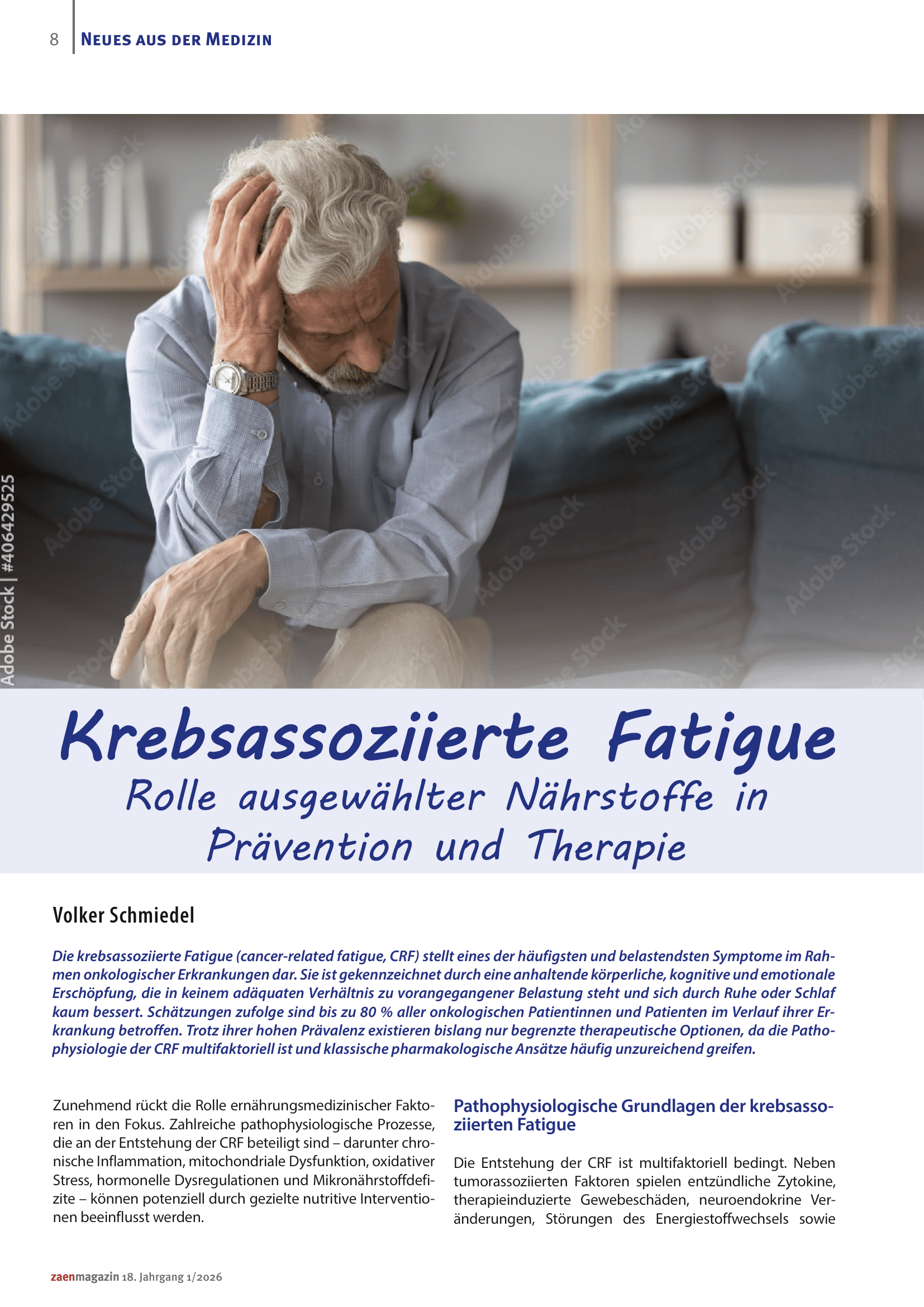 Schmiedel Volker krebsassoziierte fatigue cover Schmiedel Volker krebsassoziierte fatigue cover